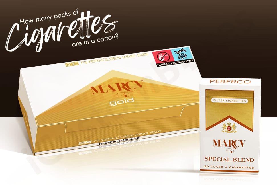 How many packs of cigarettes are in a carton